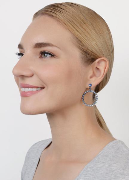 blue - Creole Cristal - Konplott earrings